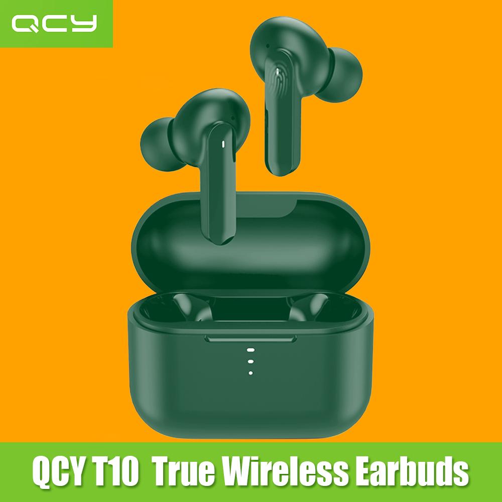 QCY T10 True Wireless Earbuds BT Headphones Dual Balanced Armature Drivers 4 Microphones Noise Cancellation Touch