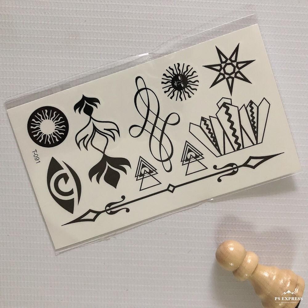 Hình xăm dán hoa văn nhí đẹp10x6cm, mua 5 tặng 1 mẫu đồng size