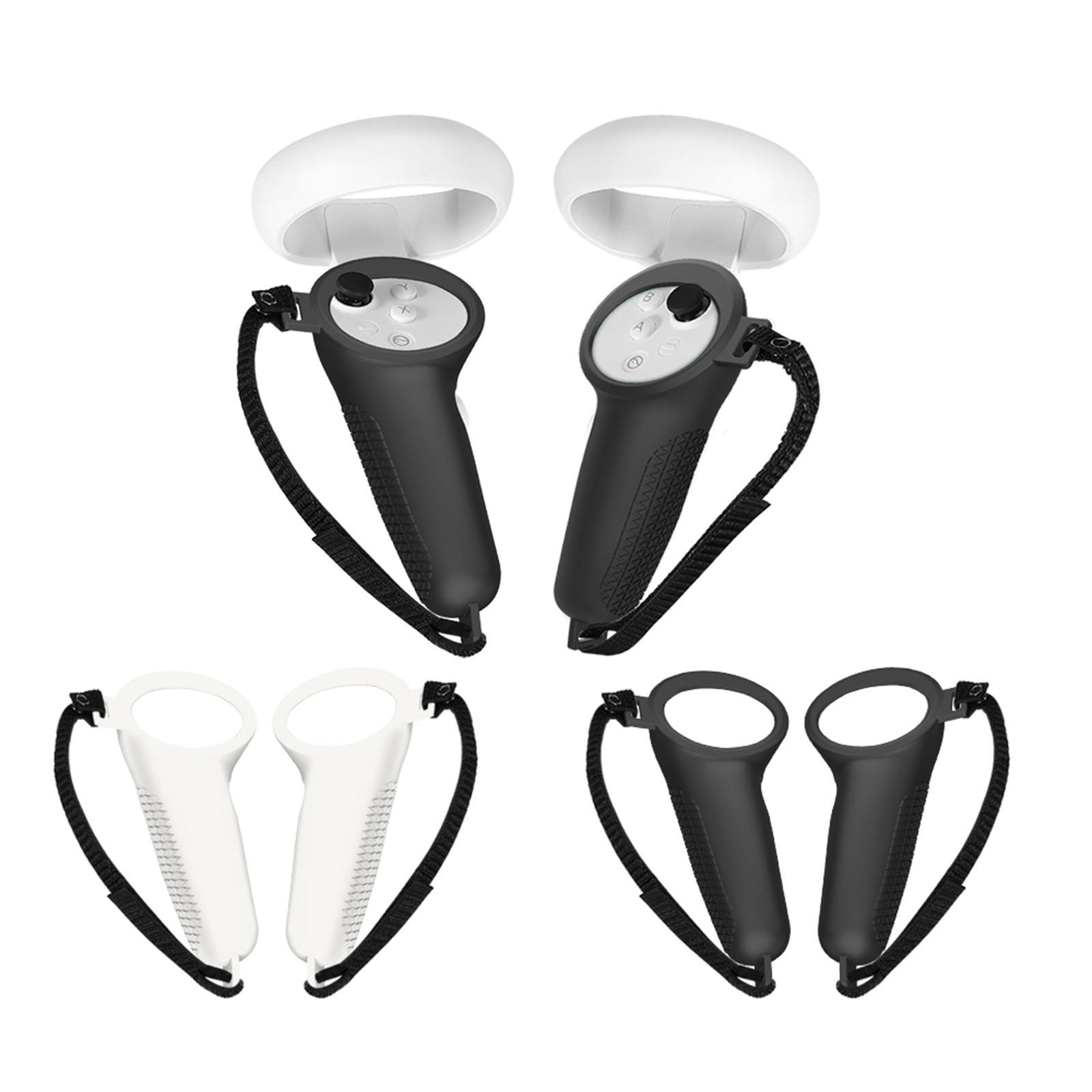 2Pcs Grip Cover, for Neo 3, Touch Controller Grip Accessories, Anti-Throw Handle Protective Sleeve with Adjustable Hand Strap