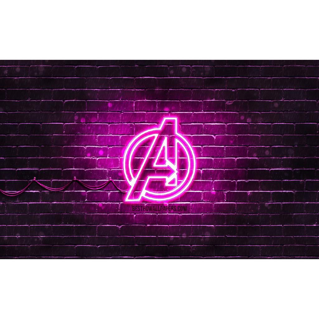 Đèn LED neon sign hình AVENGERS |  Sử dụng điện 12V | Chuyên dùng trang trí tường, trang trí phòng ngủ, trang trí nhà , trang trí quán coffee, trang trí cửa hàng.