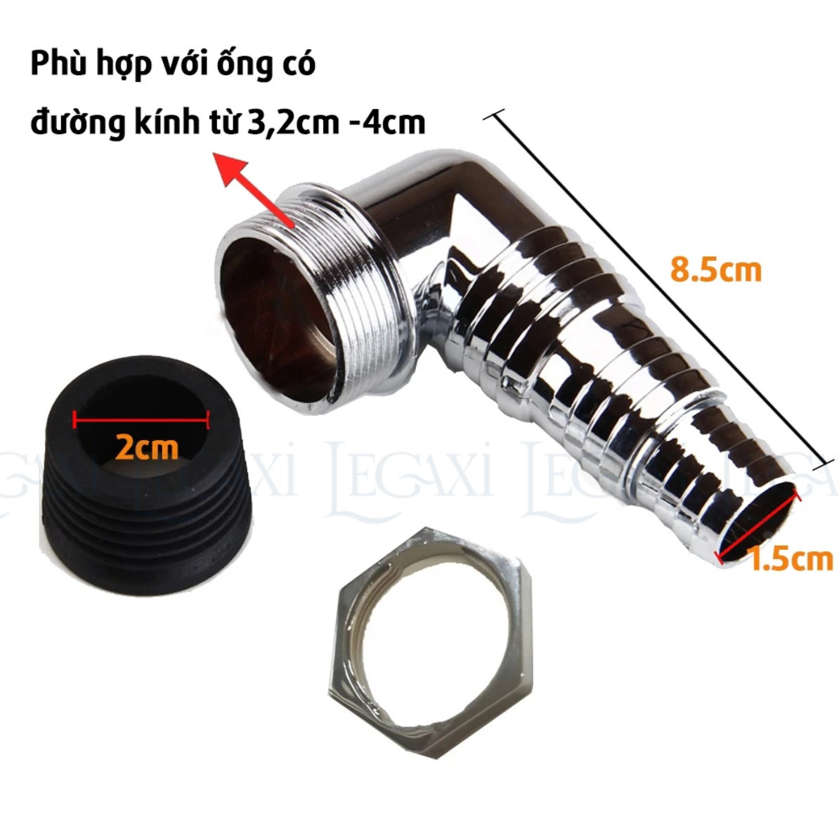 Đầu Nối Thoát Nước, Ống Xả Máy Giặt, Lavabo Chậu Rửa Thoát Sàn Ngăn Mùi, Côn Trùng Chống Tràn Legaxi
