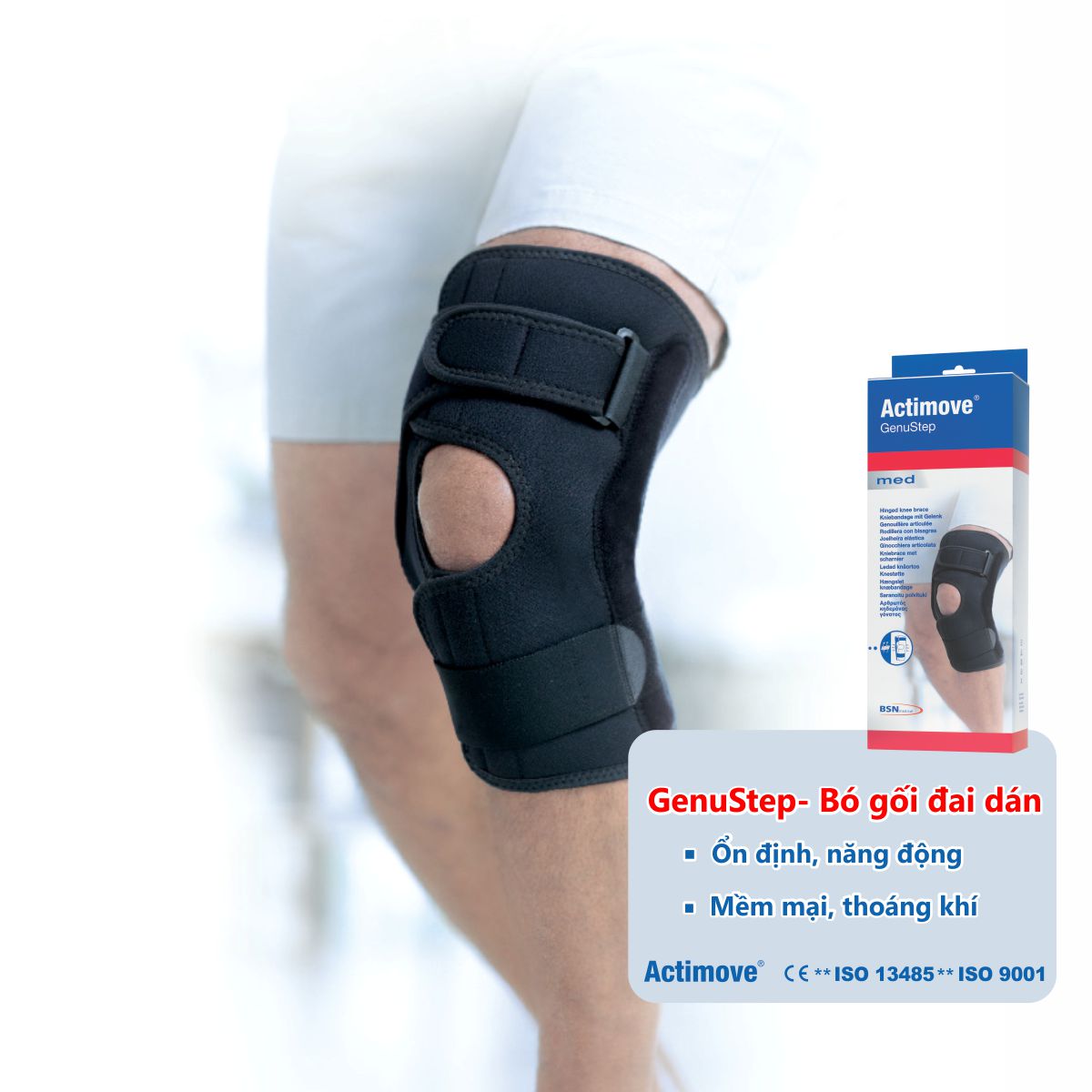 Bó gối thể thao và chấn thương chỉnh hình Bó gối X - Actimove GenuStep