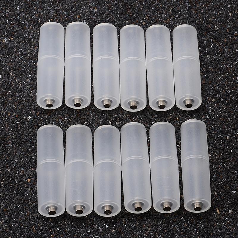 12 Chiếc AAA Sang AA Kích Thước Tế Bào Bộ Chuyển Đổi Pin Di Động Pin Ốp Lưng Switcher Cho Pin Hộp Bảo Quản