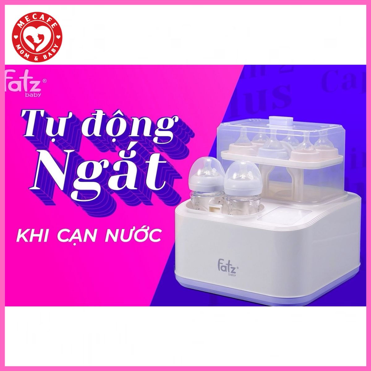 Máy tiệt trùng hâm sữa/sấy khô/nấu cháo/làm sữa chua Fatzbaby CAPTAIN 2 PLUS (9 trong 1)