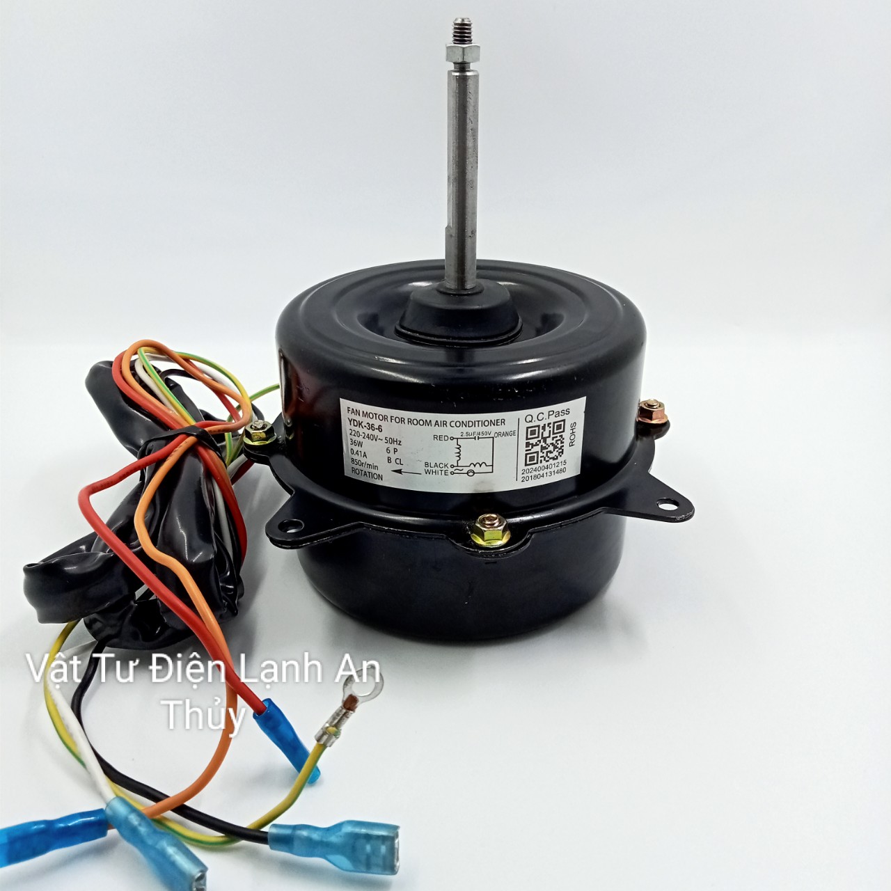 Motor quạt cục nóng 36W xuôi chiều 5 dây - Motor quạt cục nóng điều hòa máy lạnh - Motor quạt dàn nóng điều hoà