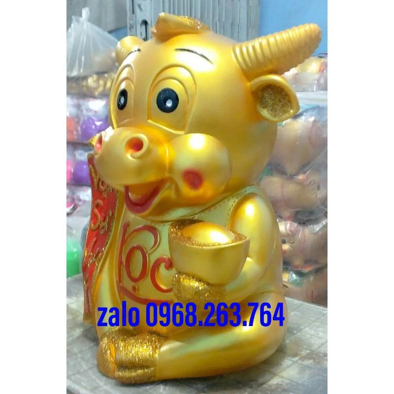 Trâu vàng thần tài 2021, trâu khổng lồ cao 55cm, hàng đảm bảo giống hình ảnh và kích thước mô tả, bao kiểm tra hàng.
