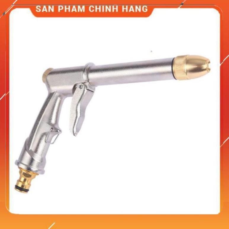 Vòi nước vòi phun nước rửa xe tưới cây tăng áp thông minh + bộ dây bơm nước cao cấp TLG 206810 đầu đồng,nối vàng