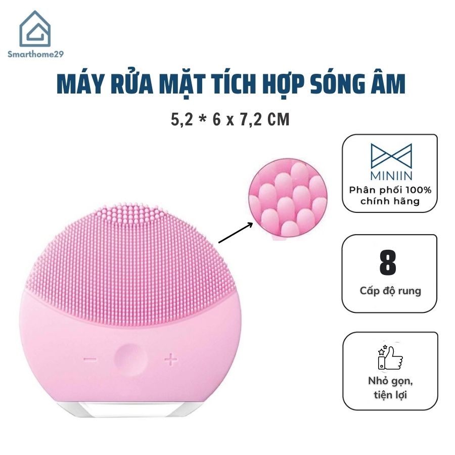 Máy Rửa Mặt Massage Tích Hợp Sóng Âm MINIIN - Forever - Facial Cleansing & Massaging Device