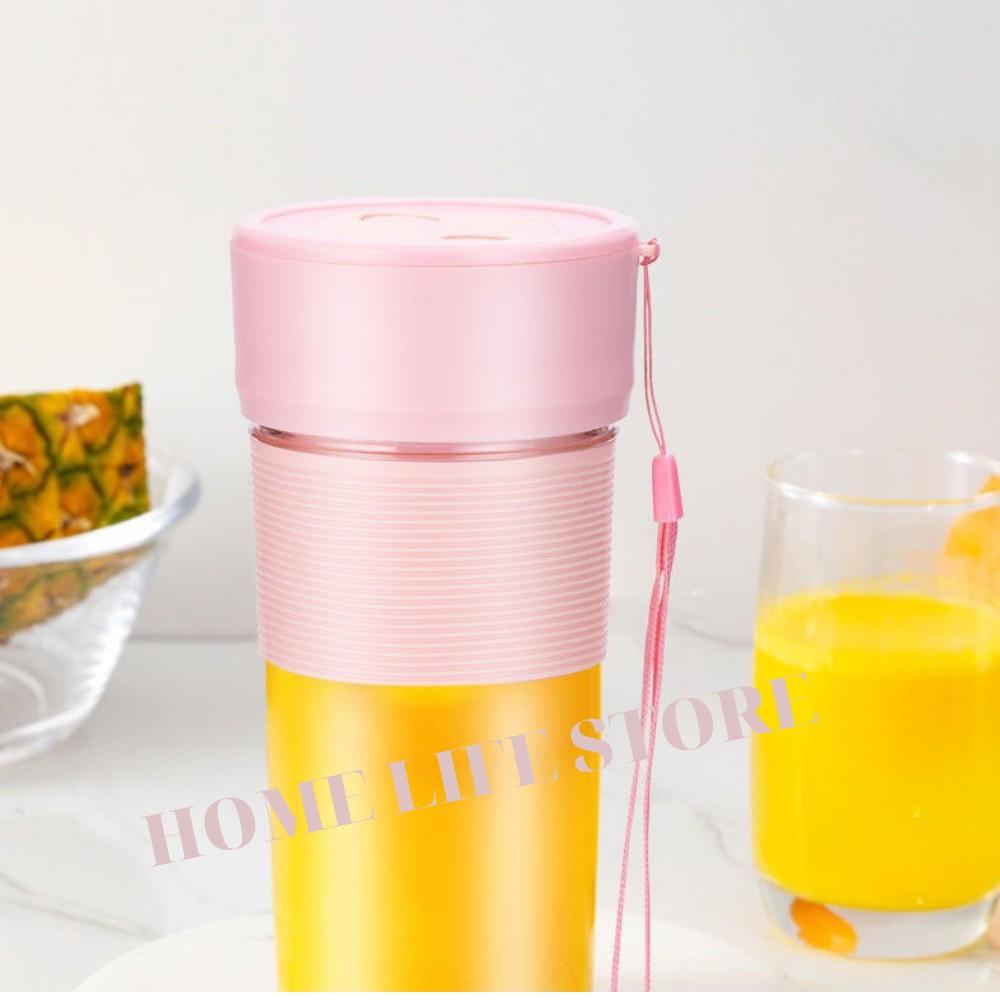 Máy Xay Sinh Tố Cầm Tay Portable Juice Blender 4 Lưỡi Dao Tiện Lợi Kèm Dây Sạc Tích Điện