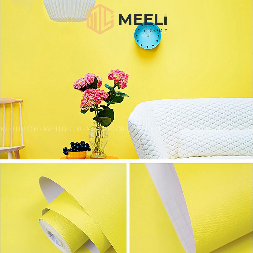 Giấy dán tường trơn màu pastel decal dán tường phòng ngủ, khổ rộng 45cm, ME15