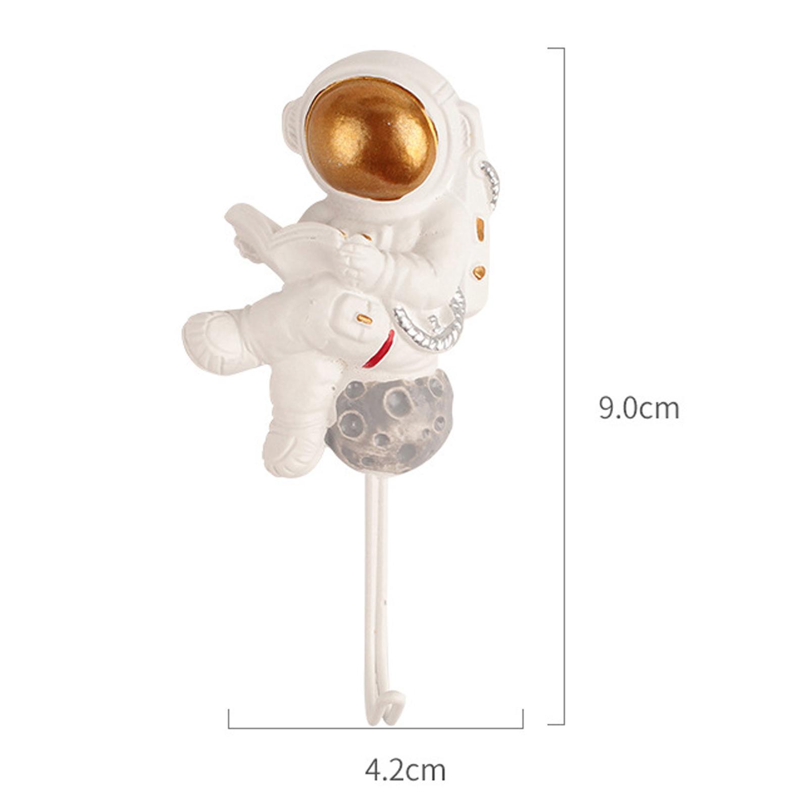 4x Resin Wall Hooks Clothes Hanger Wall Mounted Rack for Hat Kitchen