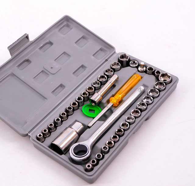 Bộ Dụng Cụ 40 Món Cho Xe Máy Ô Tô- Hàng chính hãng