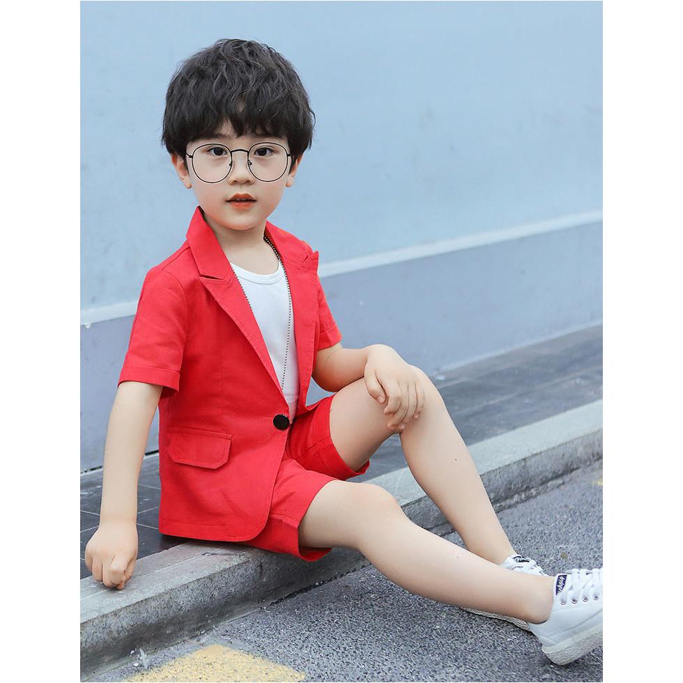 Bộ vest, bộ vest bé trai, trẻ em cực chất và sang chảnh, cá tính, chất vải mềm mịn thoáng mát, đứng phom - T3