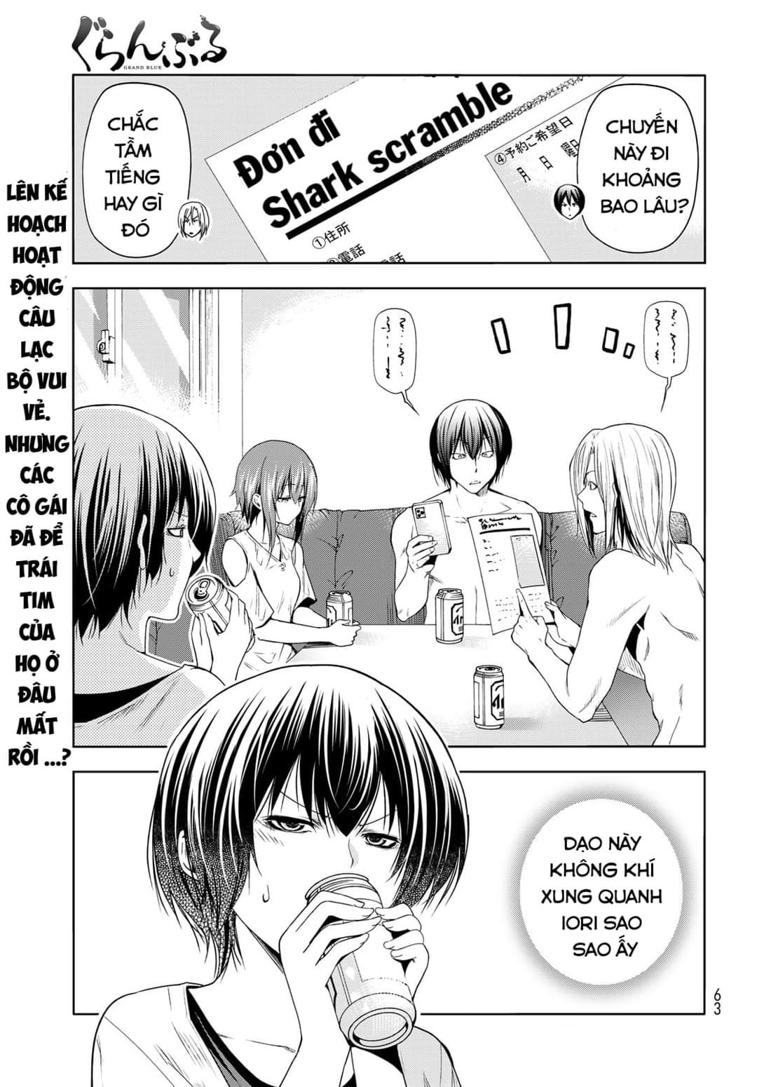 cô gái thích lặn - grand blue chapter 80 1