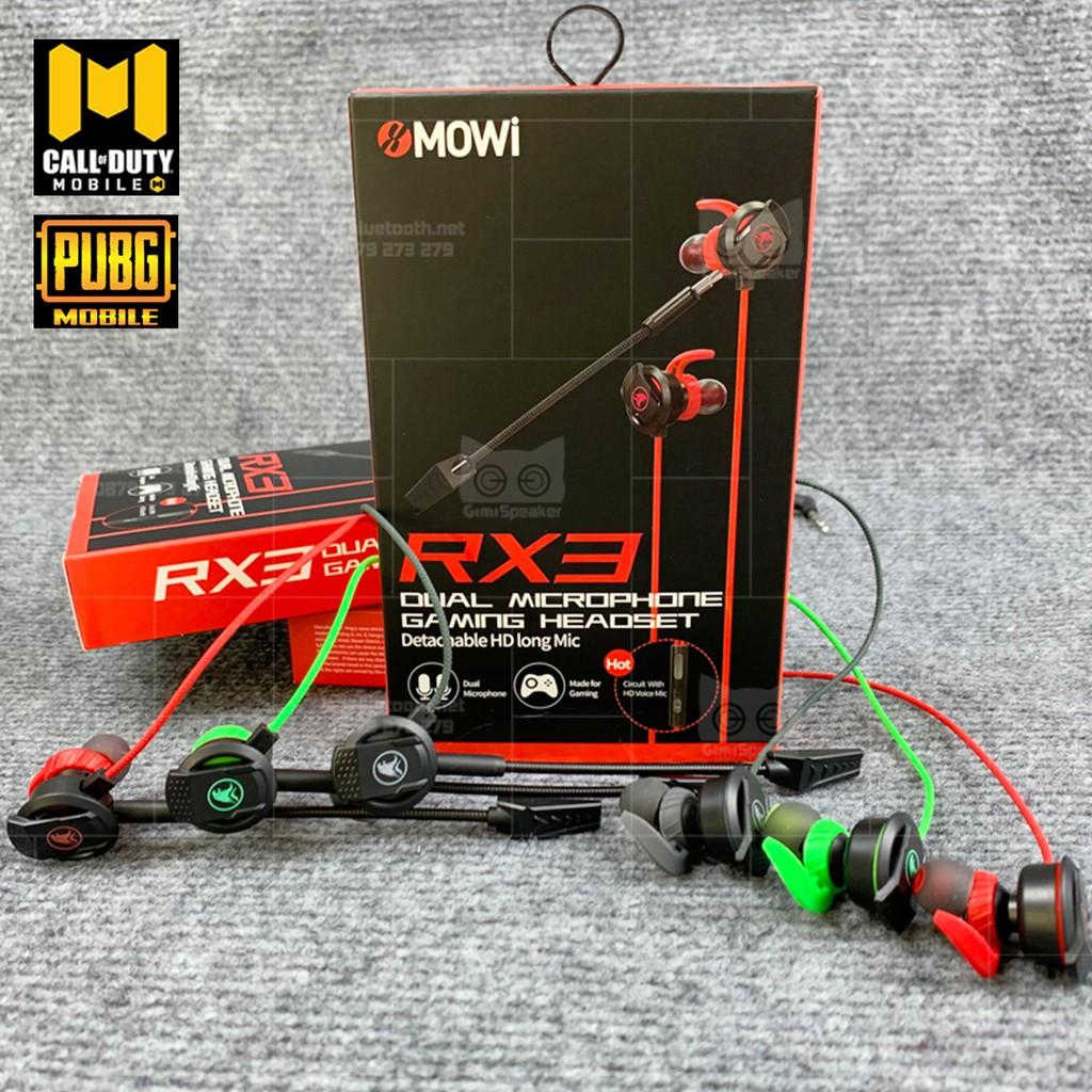 Tai nghe Gaming Plextone xMOWi RX3 dual Mic hỗ trợ chơi game PUBG COD