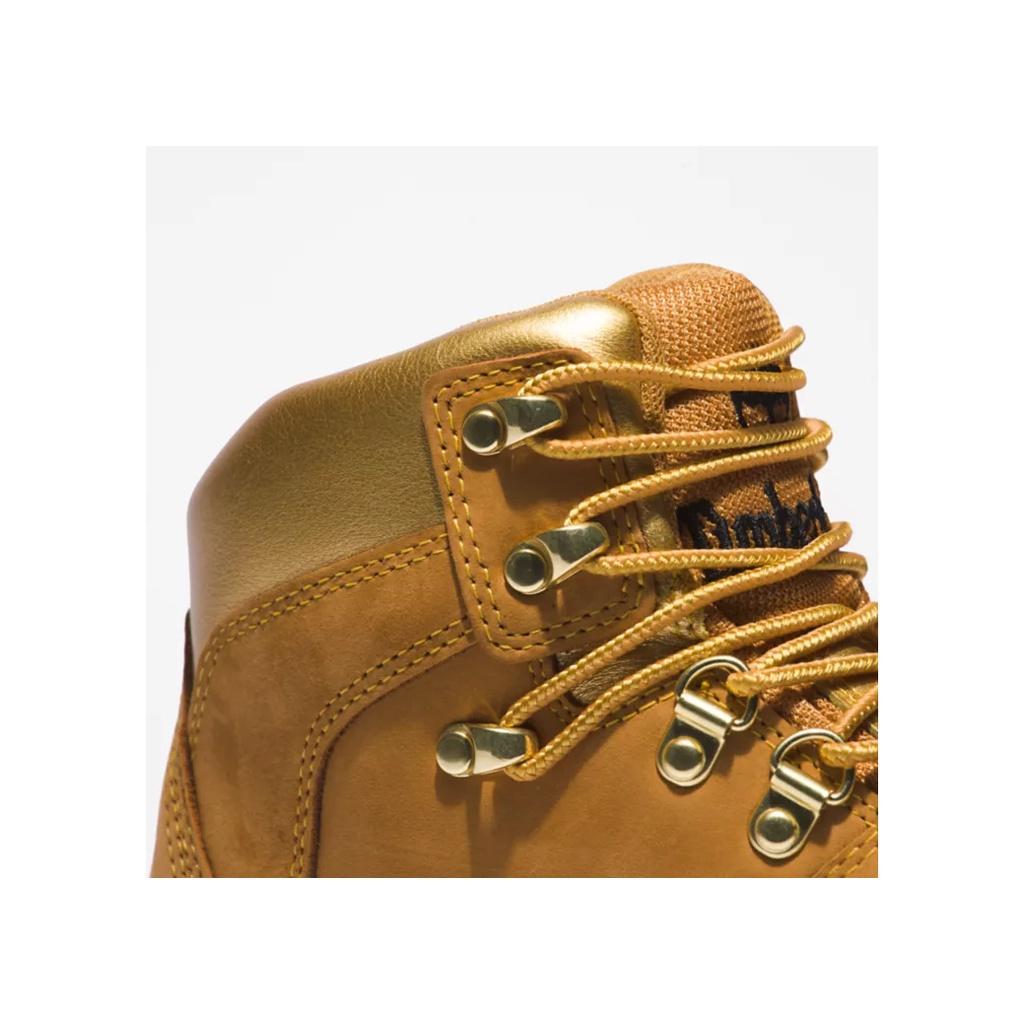 Timber.land Euro Hiker Waterproof Hiking Boots, Boots da nam nữ chống nước, giày da dã ngoại cao cấp màu Wheat Nubuck/Gold