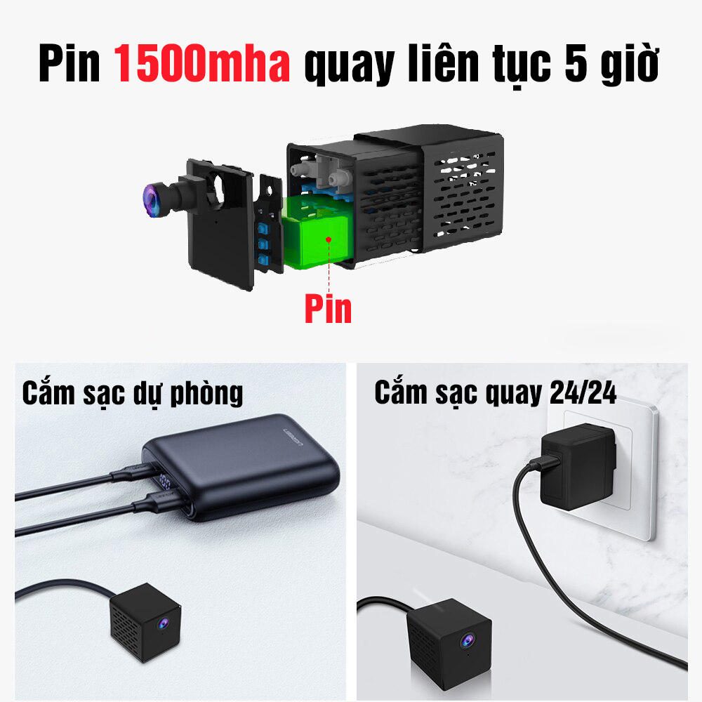 Camera Mini IP Vstarcam CB71 WiFi 1080P Giám Sát Hành Trình Ô Tô, Xem Trực Tiếp Từ Xa Bằng Điện Thoại, PC, iPad - Hàng Chính Hãng