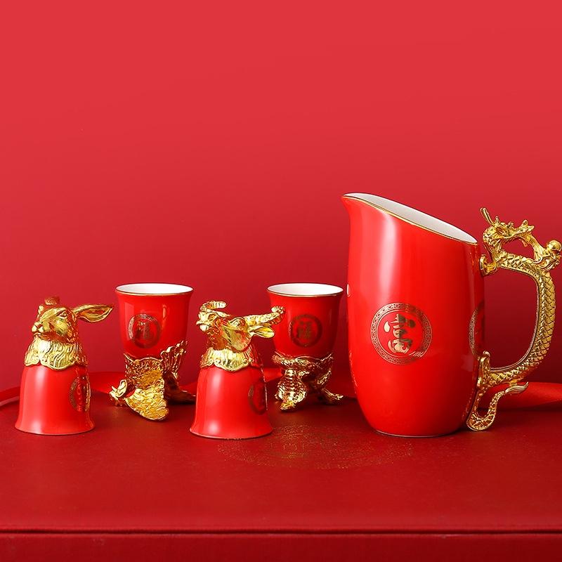 Bộ chén sứ 12 con giáp