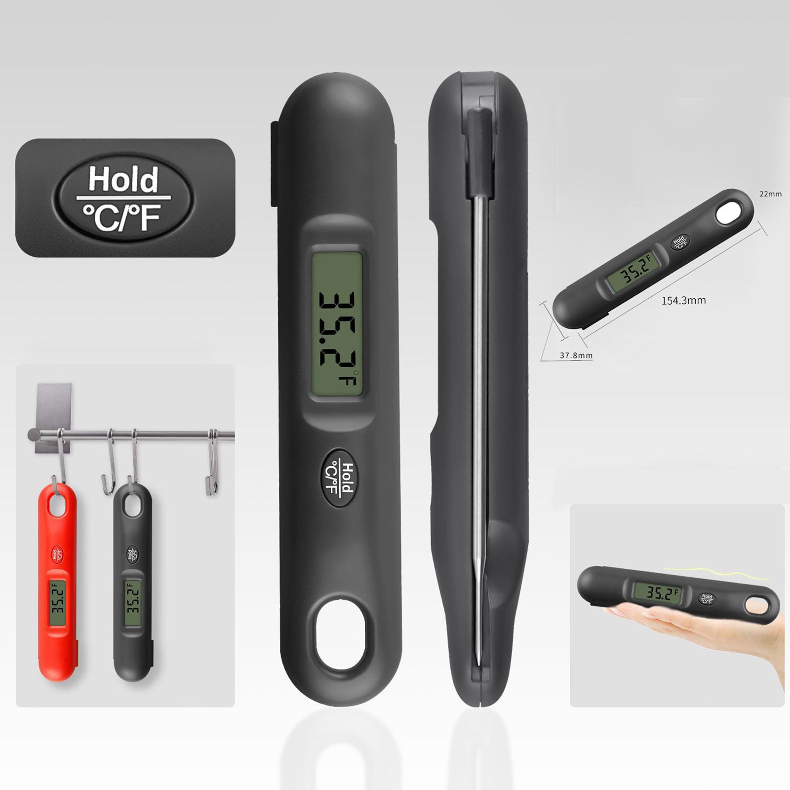 2x Digital Meat Thermometer Ultra Fast Read Thermometer W/Backlight for Kitchen