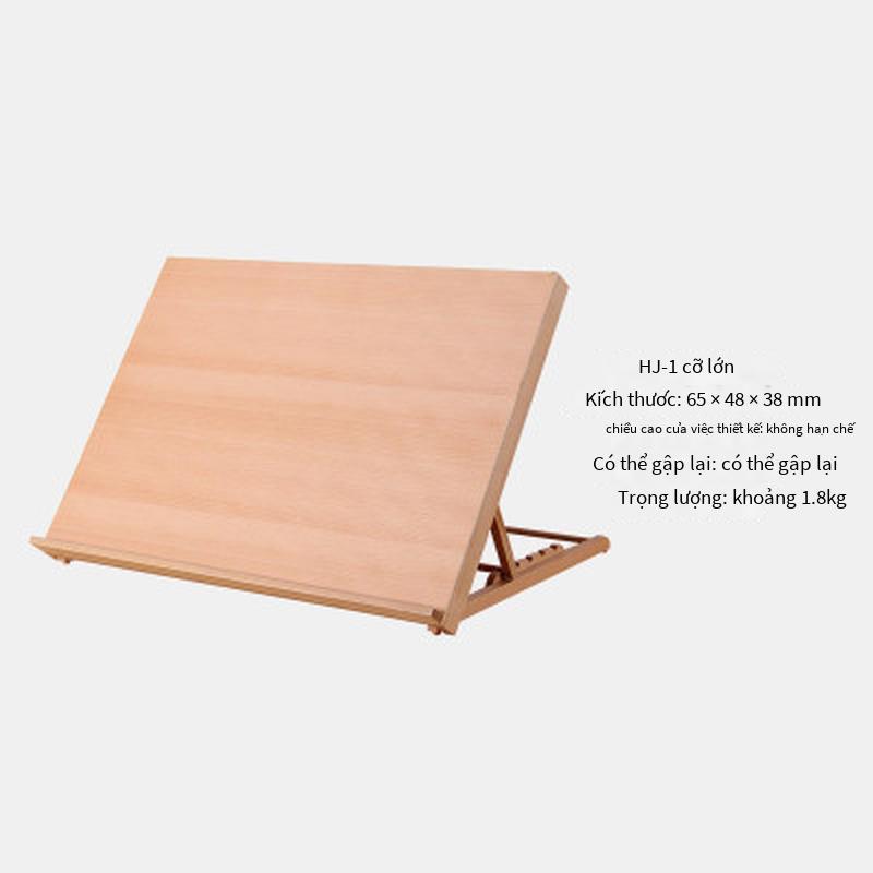 Giao hàng nhanh 4K gấp máy tính để bàn giá vẽ A3 máy tính để bàn dành cho người lớn bằng gỗ nhỏ khung tranh sơn dầu di động phác thảo giá vẽ máy tính để bàn giá sách nhỏ