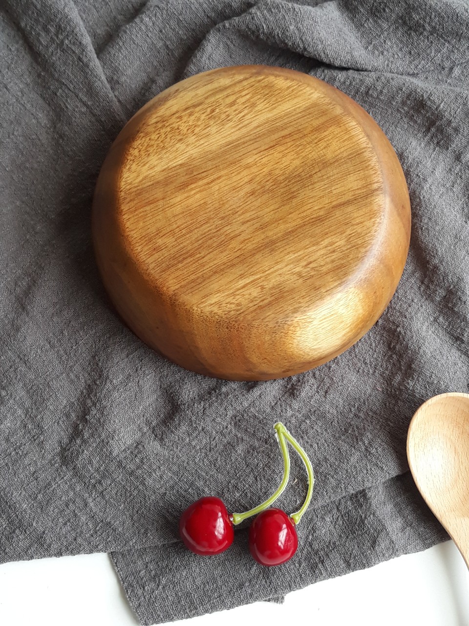 Bát Tô Salad Bằng Gỗ Keo Nguyên Khối Không Lo Rơi Vỡ, Bát Ăn Salad, Cơm, Mỳ, Hoa Qủa Của Vitrapro