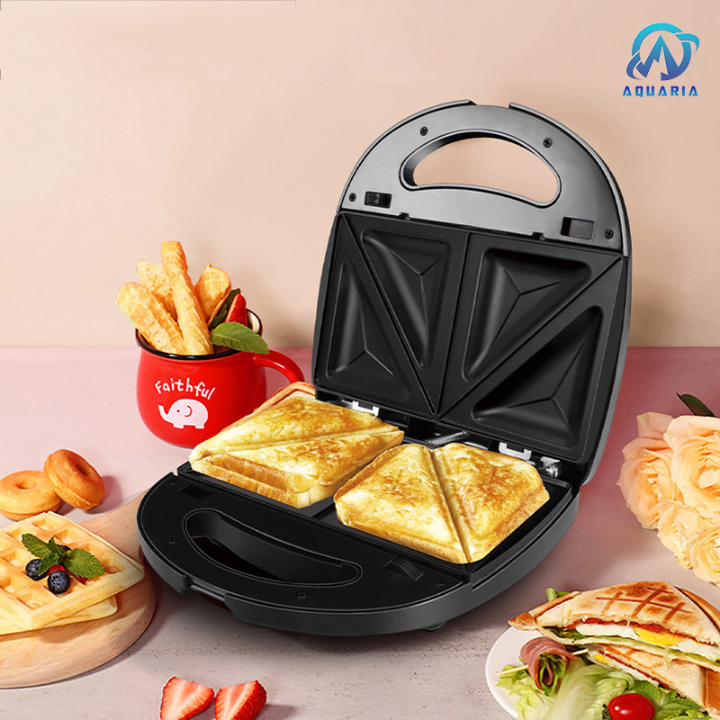 Máy Nướng Bánh Mì Máy Kẹp Bánh Mì Sandwich Công suất 750W Chống Dính Tốt Nướng Nhanh Chín Đều Mặt