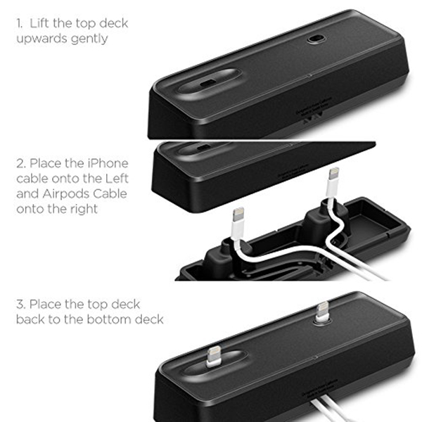 Đế sạc đa năng Iphone & AirPods Universal Stand - Hàng chính hãng
