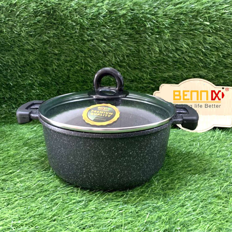 Nồi chống dính vân đá đáy từ Bennix Terra size 20cm