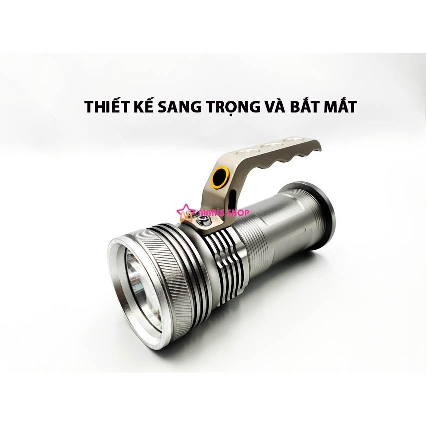 Đèn PIN Siêu Sáng Vỏ Nhôm Chips LED CREE T6, Đèn PIN Sạc Cầm Tay, Cắm Trại, Đi Phượt