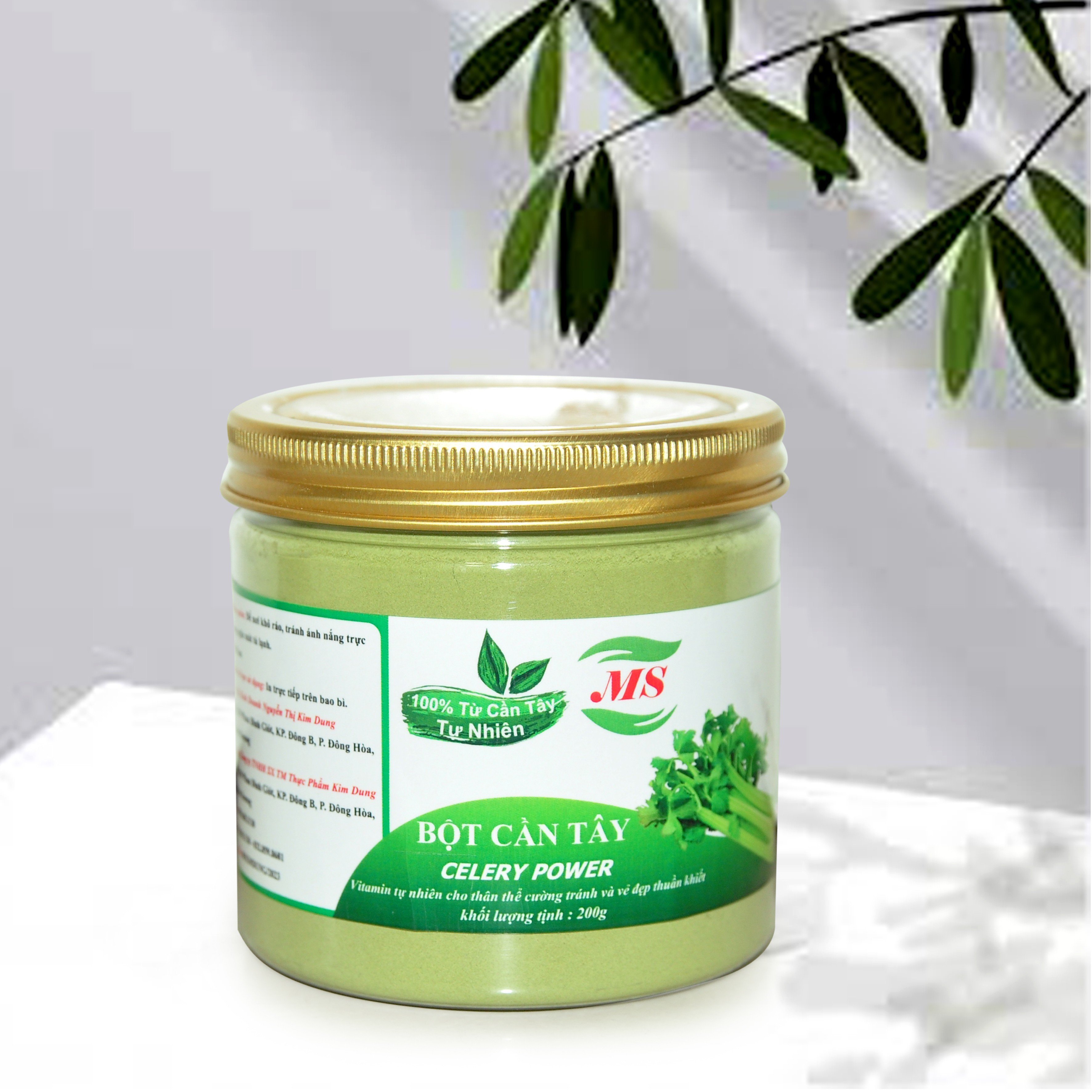 Hình ảnh Bột cần tây nguyên chất ( MS) - Giảm cân, đẹp da & thanh lọc cơ thể - 200g