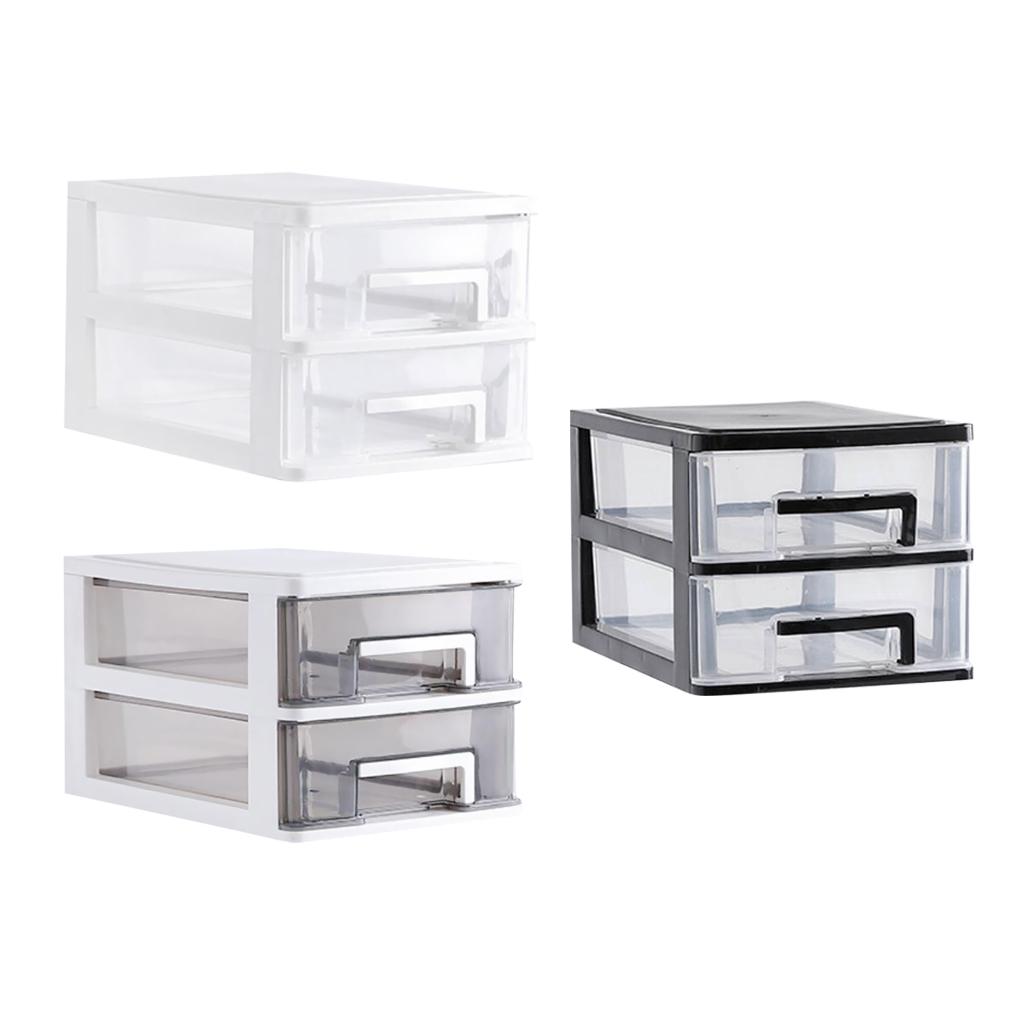 Desktop Organizer Rack Makeup Jewelry Display Stand 2 Tiers White