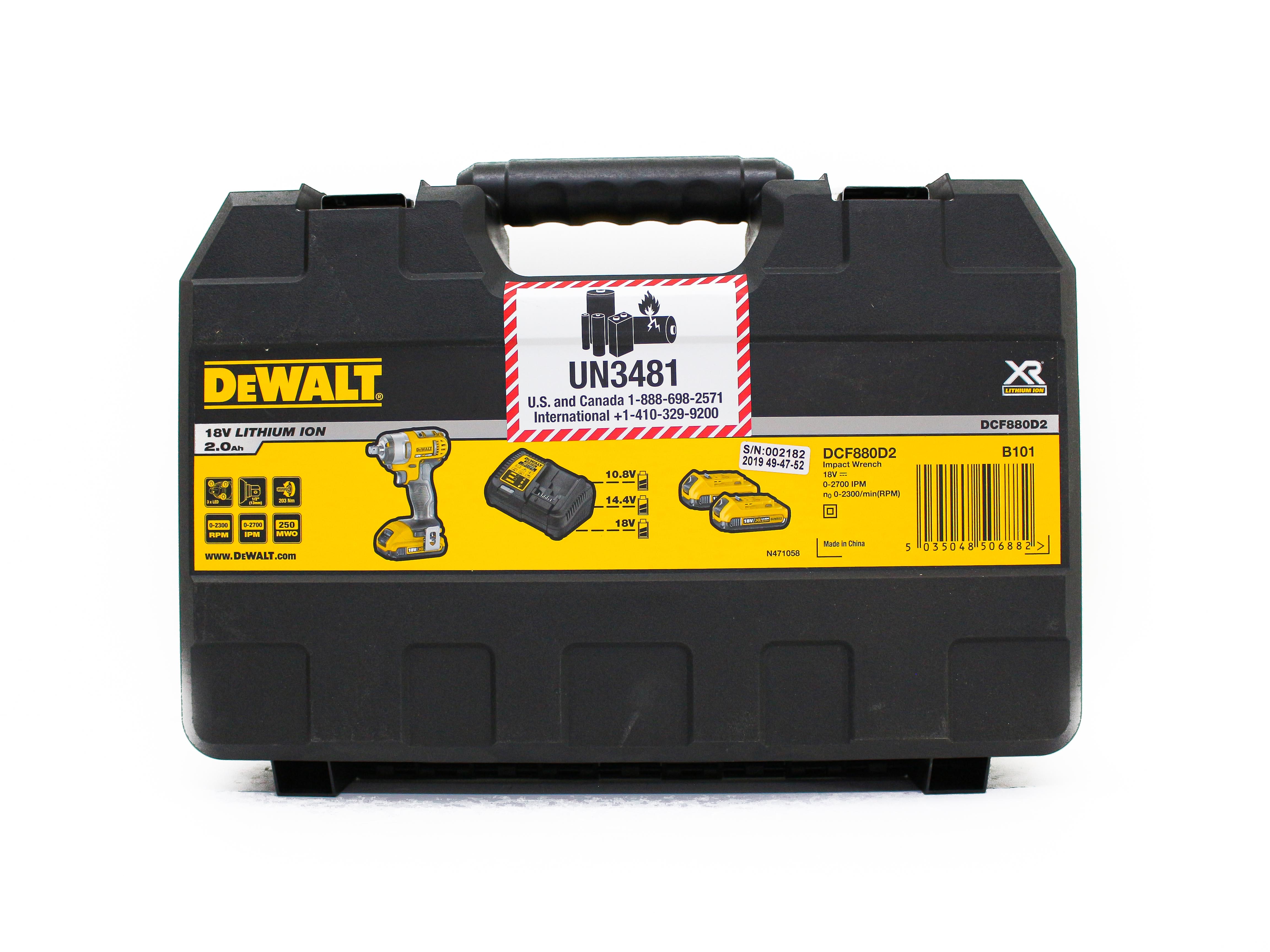 Máy siết bulon cầm tay 18V DeWalt DCF880D2-B1