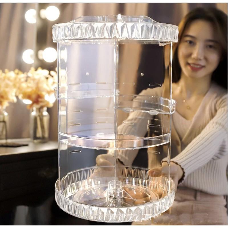 Kệ xoay 360 nhiều ngăn đựng mỹ thẩm đa dạng