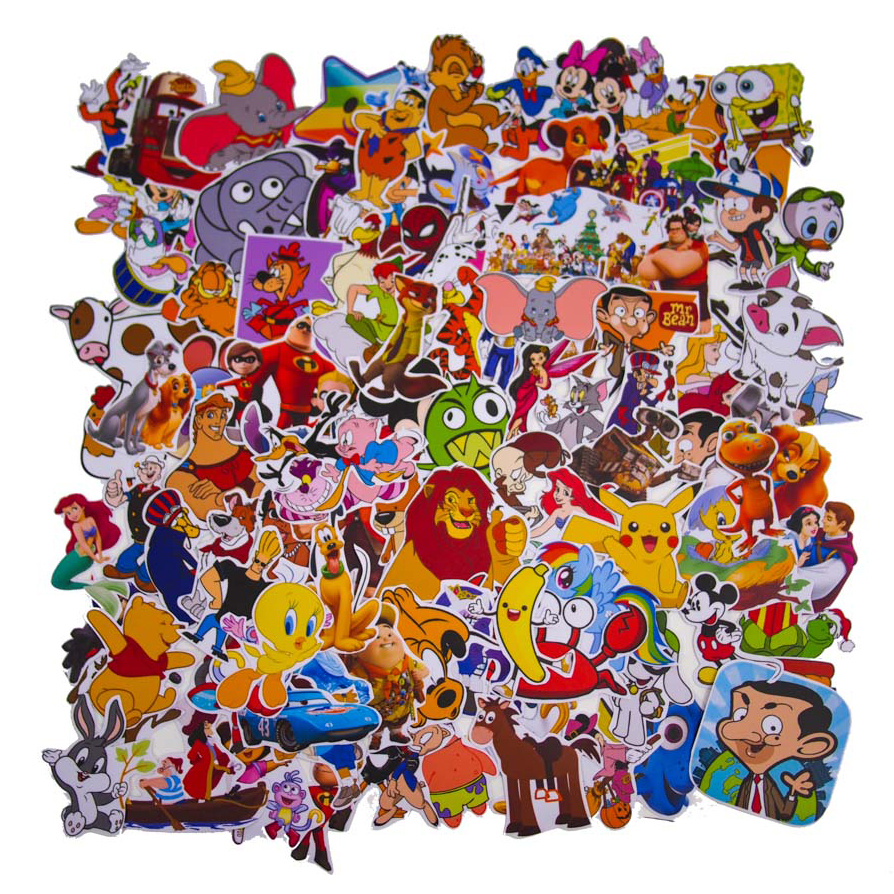 Set 100 Sticker - Cartoon