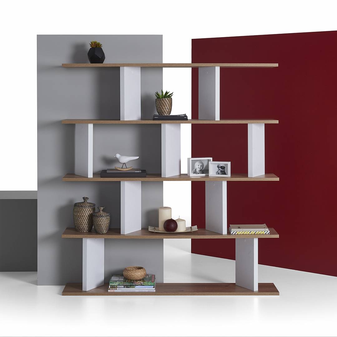 Giá sách gia đình nhỏ gọn từ gỗ SMLIFE Ballard