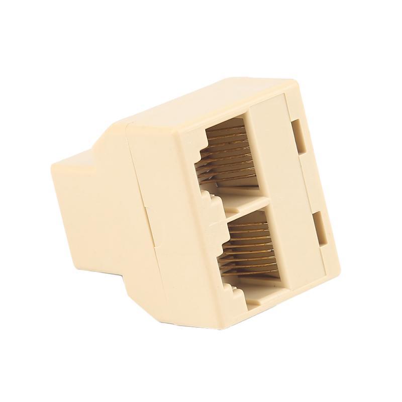 1 đến 2 cách mạng LAN Ethernet Cáp RJ45 Bộ phận kết nối đôi đầu nối đôi cho các trạm nối máy tính xách tay