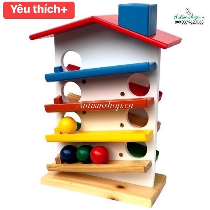 ️Nhà thả bi gỗ montessori