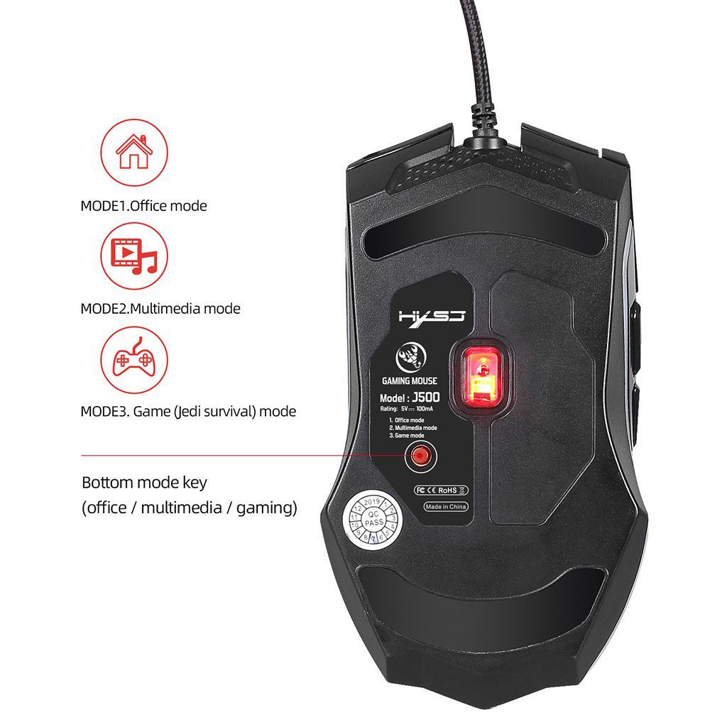 USB Optical Wired Computer Mouse , for Office and Home,10000 DPI, Portable for