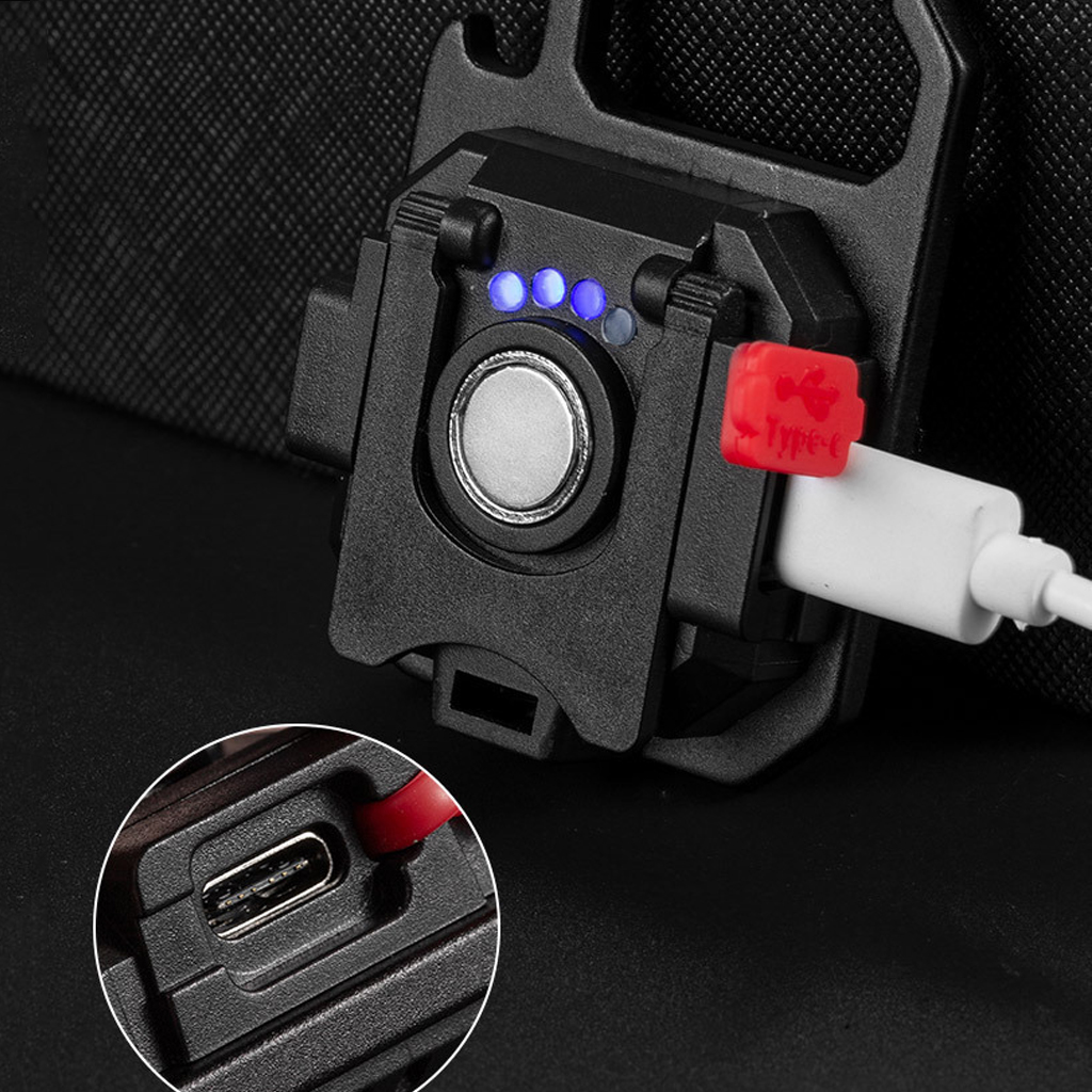 Đèn LED Mini Móc Khóa Siêu Sáng Tiện Dụng US ARMY, Đèn Pin COB Dã Ngoại Thường Ngày, Sạc TYPE-C Tiện Dụng Dung Lượng PIN 500mAh Full Hộp Sạc- HÀNG CHÍNH HÃNG