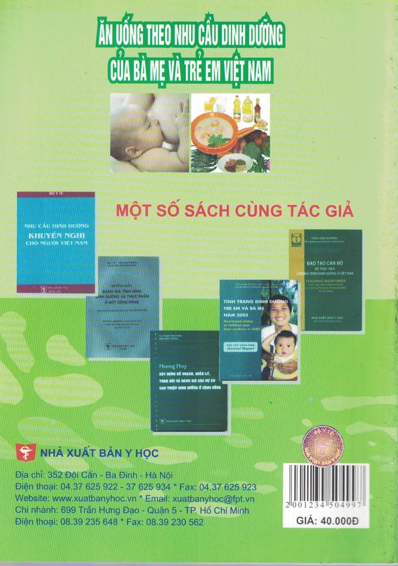 Ăn Uống Theo Nhu Cầu Dinh Dưỡng Của Bà Mẹ Và Trẻ Em Việt Nam (Sách tư vấn dinh dưỡng cho cộng đồng)