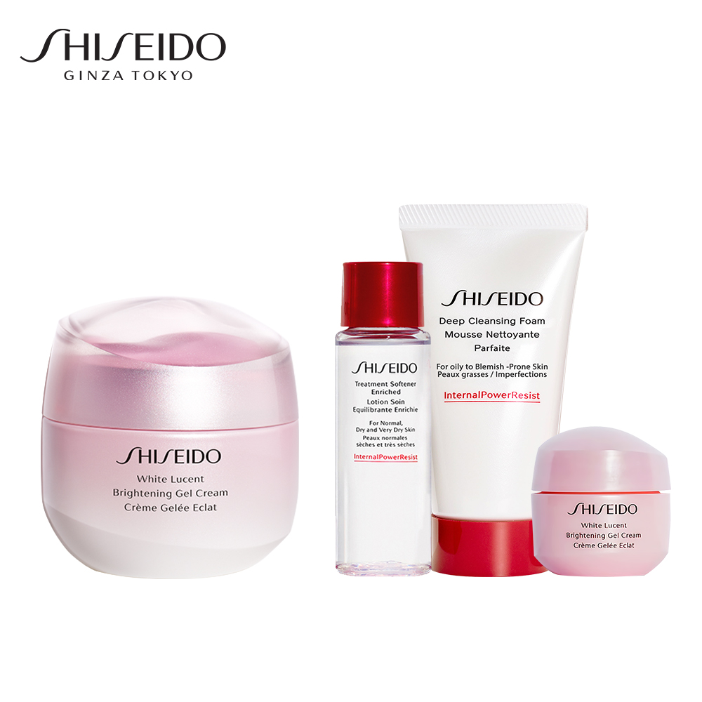 Bộ sản phẩm Gel dưỡng trắng da Shiseido White Lucent Brightening Gel Cream 50ml