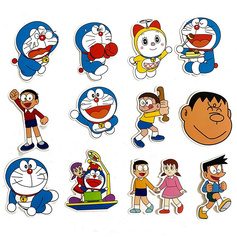 Sticker 60 miếng hình dán Doraemon - hàng nhập khẩu