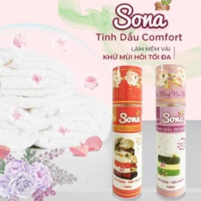 Xịt Thơm Quần Áo SoNa, Xả Vải Khô - Tinh Dầu Comfort &amp; Downy 150ml