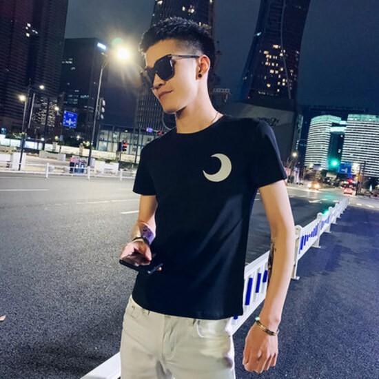 Áo Thun Phản Quang Nam Nữ In hình Mặt Trăng, áo chất, đi đêm, đi phượt bao ngầu, nhìn đã mắt