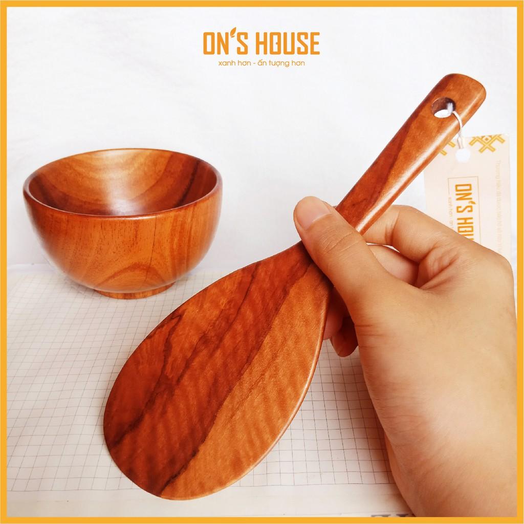 Muôi Múc Cơm Gỗ Tiện Lợi Bền Đẹp - Hàng Chính Hãng