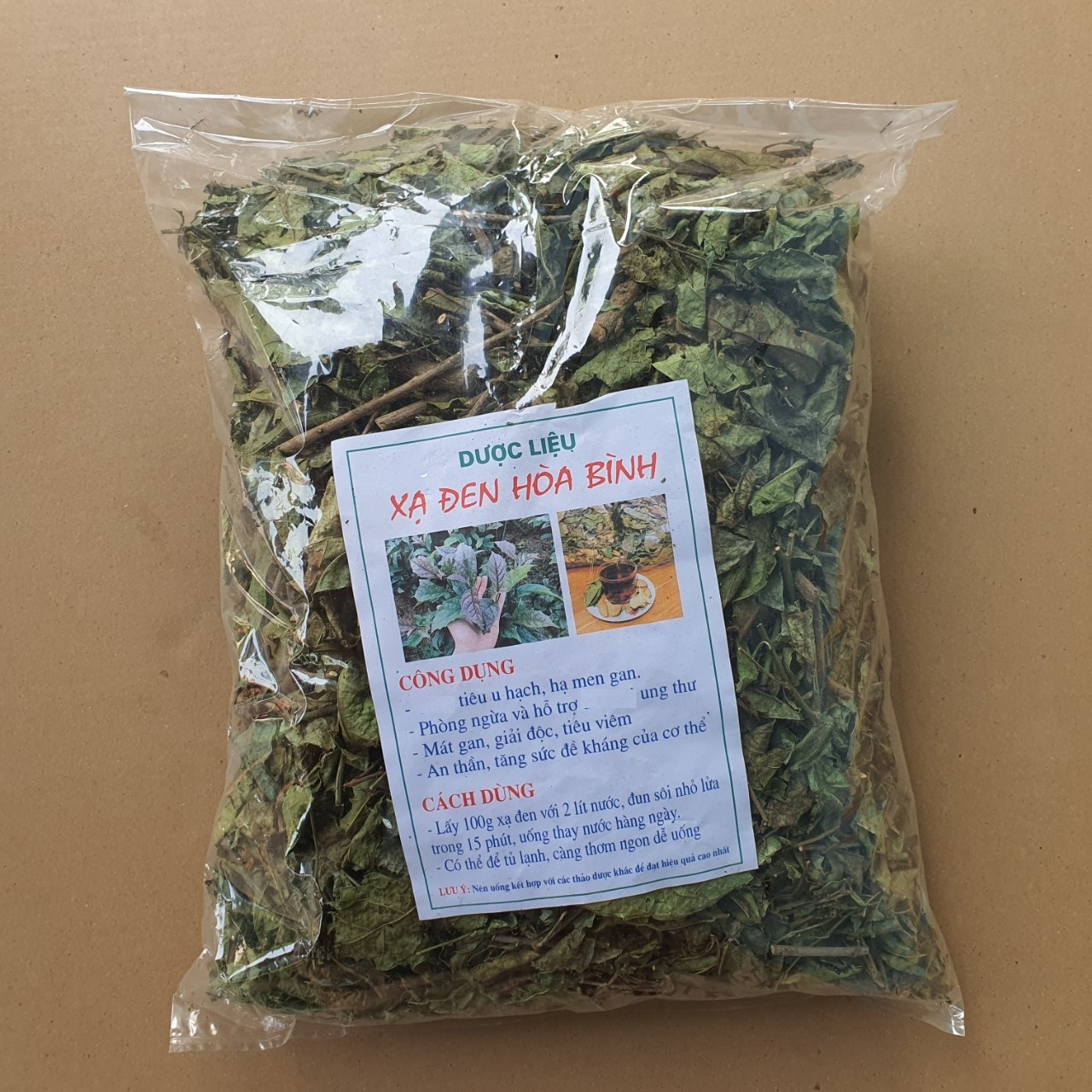 Túi 1Kg Xạ Đen khô chuẩn Hòa Bình mát gan phòng ngừa và hỗ trợ ung bướu u hạch
