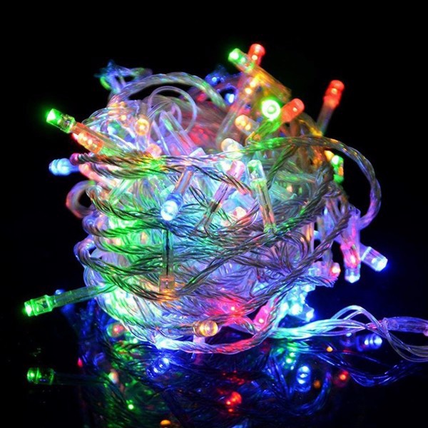 ĐÈN CHỚP LED DÂY BẨY MÀU 5M CÓ CHỈNH CHẾ ĐỘ NHÁY , CÓ CHÂN CẮM