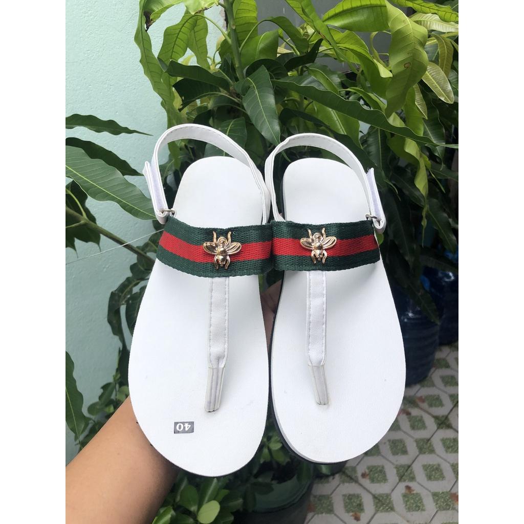 xăng đan nam và nữ sandal đồng nai ( đế trắng quai dù hậu trắng ) size từ 35 nữ đến 42 nam