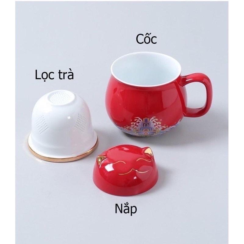 Ấm uống nước lọc trà tiện ích