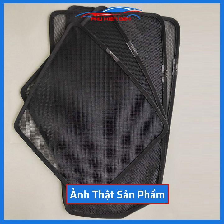 Bộ 4 rèm chắn nắng nam châm Kona 2018-2019-2020 khung cố định chống tia UV